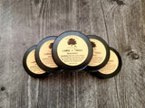2 ounce leather & tobacco beard balm. Scented with leather & tobacco fragrance oil.