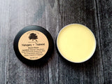 2 ounce Mahogany & Teakwood beard balm. Scented with Mahogany & Teakwood fragrance oil.