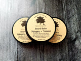 4 ounce Mahogany & Teakwood beard balm. Scented with Mahogany & Teakwood fragrance oil.