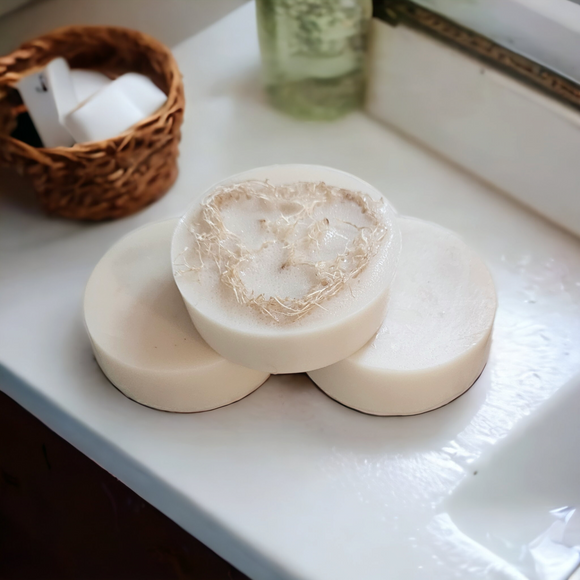 Goat Milk & Honey Soap with Homegrown Luffa