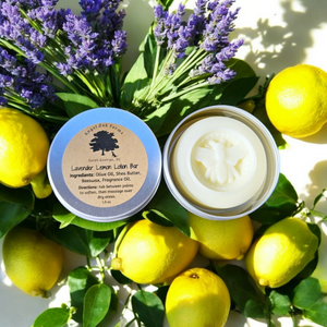 Lavender Lemon scented solid lotion bar