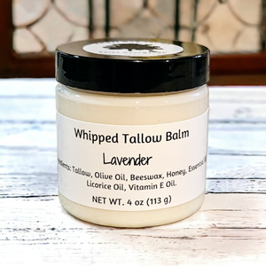 Lavender scented whipped tallow balm