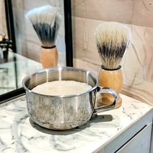 Shave Soap with scuttle and brush