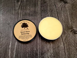2 ounce Barbershop Beard Balm. Scented with barbershop fragrance oil.