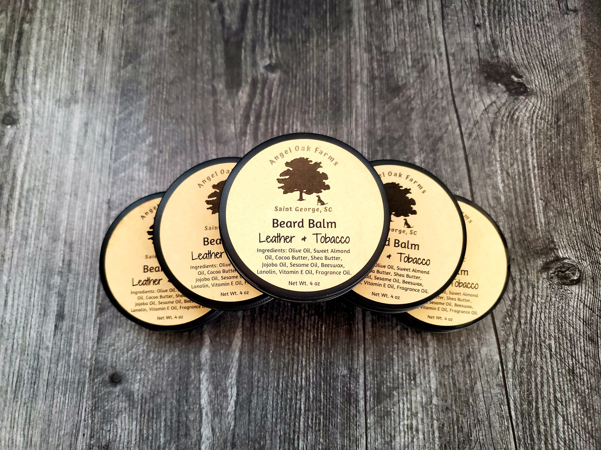 tobacco and leather beard balm Leather & Tobacco – Angel Oak Farms
