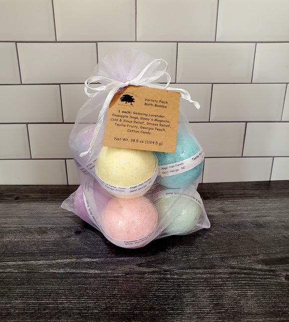 8 pack Variety Pack of Bath Bombs 