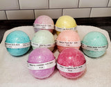 8 pack variety of bath bombs